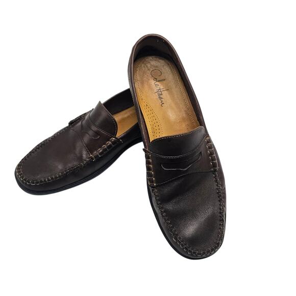 Cole Haan Men's French Cup Penny Loafer Brown Driving Moccasin #C07638 Size 11M - Picture 3 of 10